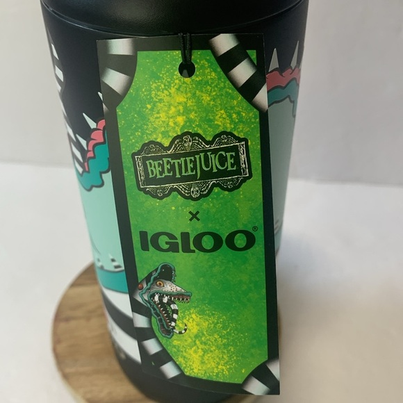 Beetlejuice SANDWORM 16 oz Tumbler Igloo Stainless Steel Can NWT - Picture 10 of 10